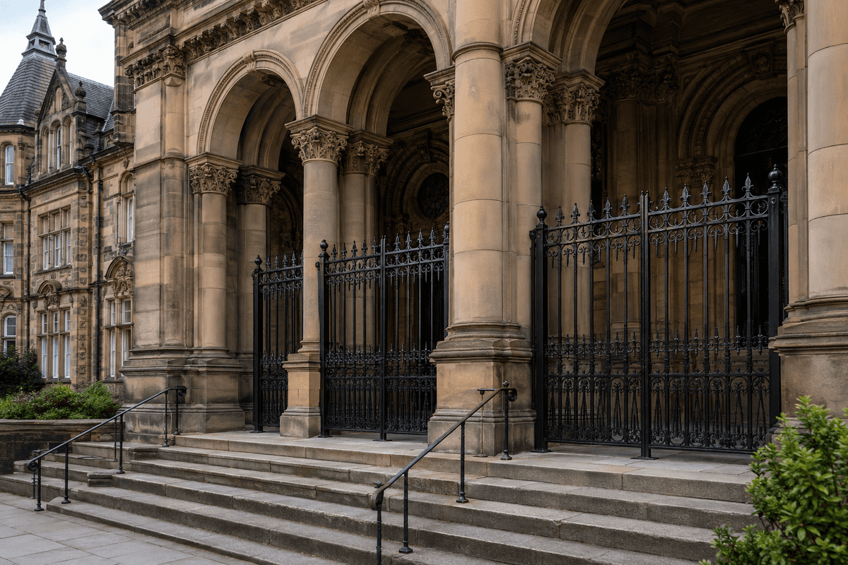 Heritage-style gates to be installed at Stoke Town Hall — Stoke news photo