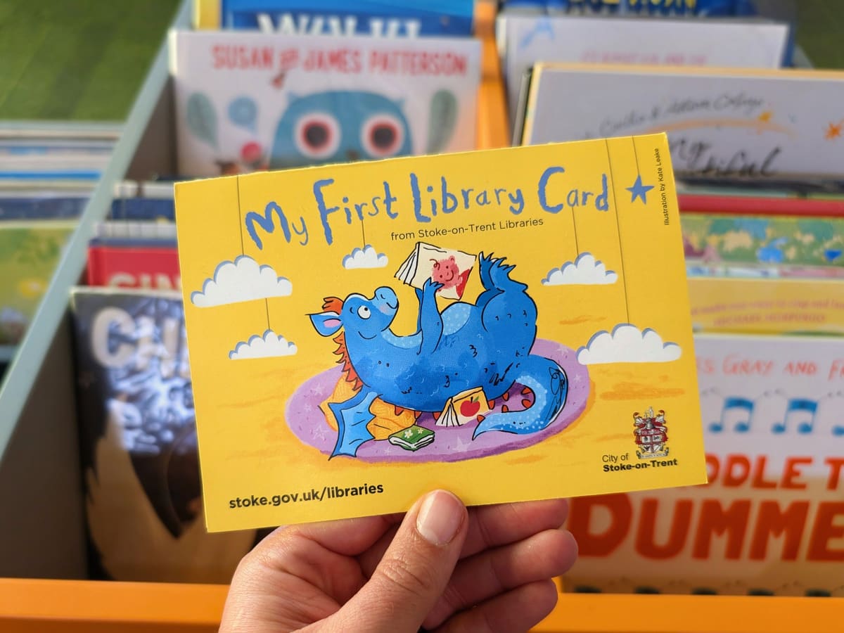 My First Library Card for babies from Stoke-on-Trent Libraries