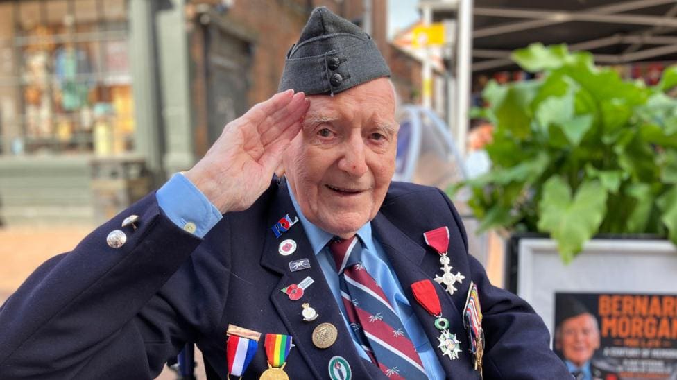 Stoke D-Day Veteran, 102, Launches Life Story Book — Stoke-on-Trent news photo (BBC Stoke & Staffordshire)