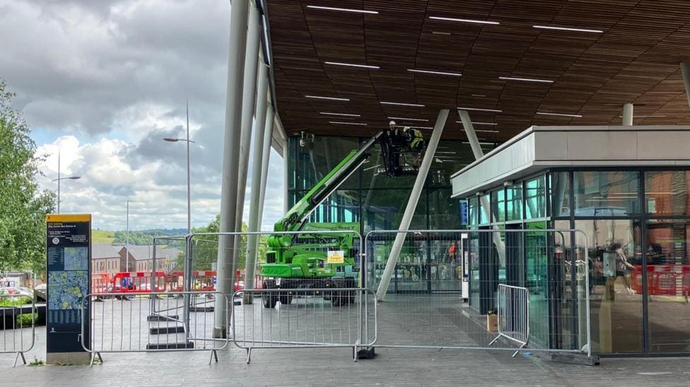 Hanley Bus Station Shut After Light Fitting Falls — Stoke-on-Trent news photo (BBC Stoke & Staffordshire)