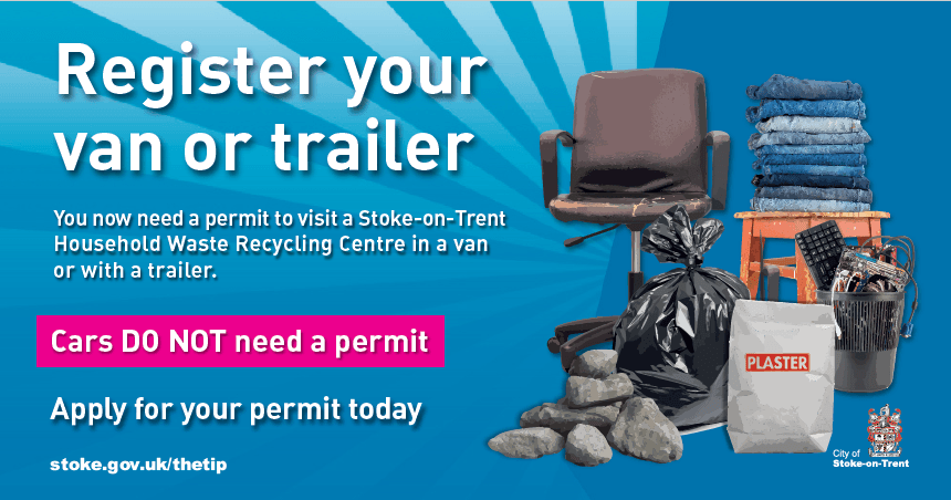 Stoke-on-Trent tips introduce free van permit booking system — Stoke-on-Trent news photo (Stoke-on-Trent City Council)